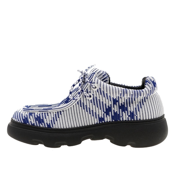 Burberry Creeper Lace-Up Men Salt Ip Check Size 11 New